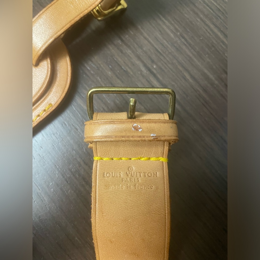 100% authentic LV luggage tag and handle strap 2 piece - Picture 2 of 15
